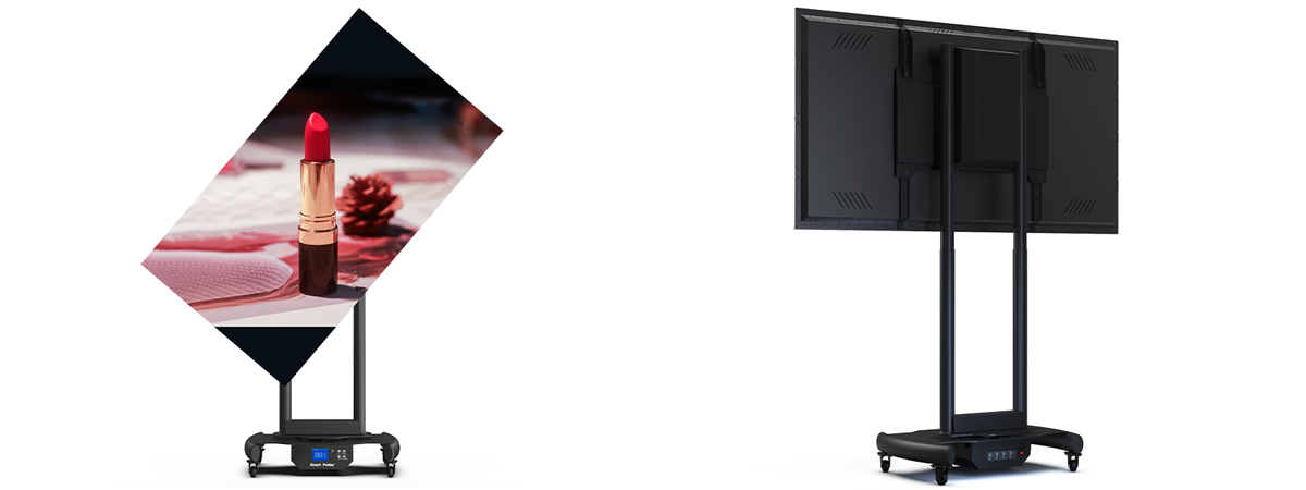 What are the advantages of rotating LED screen