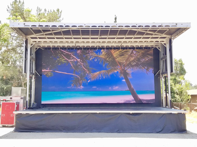 Light weight Flexible LED Curtain Galaxias-3 For Outdoor Stage