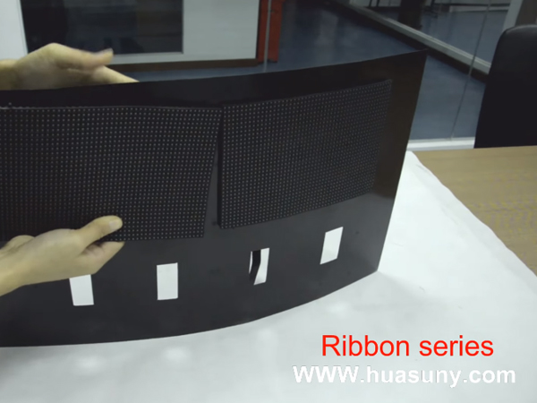 Ultra Thin Soft LED Screen Rubber Flexible LED Screen Ribbon Flexibible LED Display