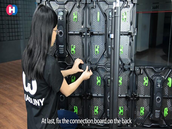 HUASUNY X Series LED Panel Ground Support Installation